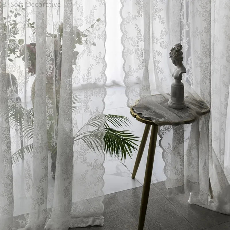 Lace Curtain - The Cabin Rose 