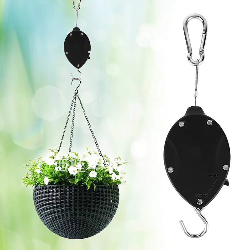 Heavy-duty Retractable Plant Pulley - The Cabin Rose 