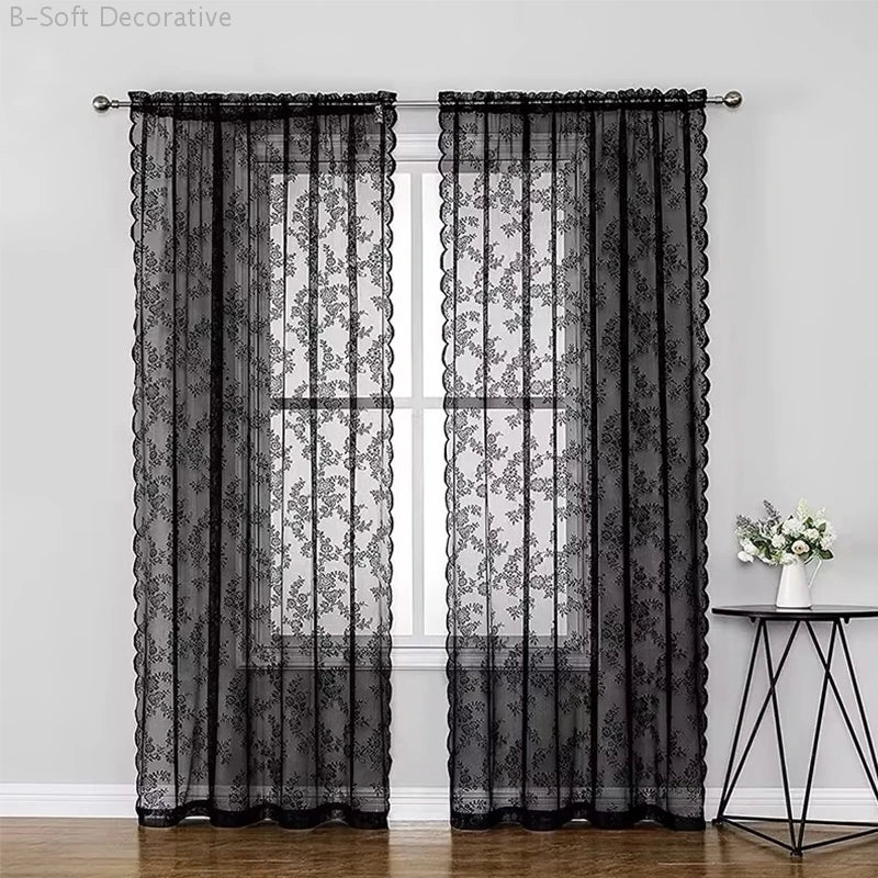 Lace Curtain - The Cabin Rose 